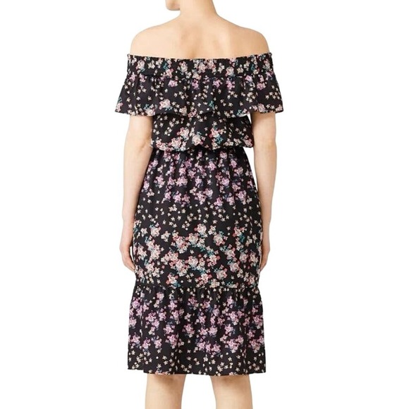 ROSIE POPE Serena Floral Off-Shoulder Maternity Dress - Small - Picture 2 of 6